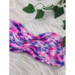 PINK Victoria's Secret Intimates & Sleepwear - 🌿 VS Pink Vibrant Watercolor Lace Bandeau 🌿 PINK Victoria's Secret Intimates & Sleepwear - 🌿 VS Pink Vibrant Watercolor Lace Bandeau 🌿